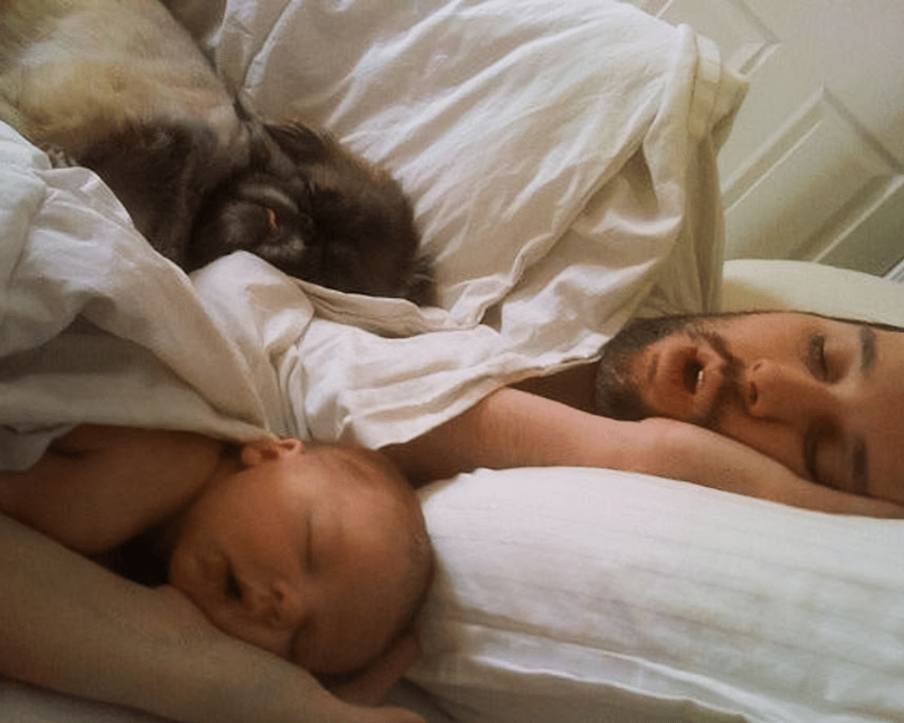 Тихо родители спят. Спящий папа и малыш. Малыши с папами спят. Папа укладывает ребенка спать.