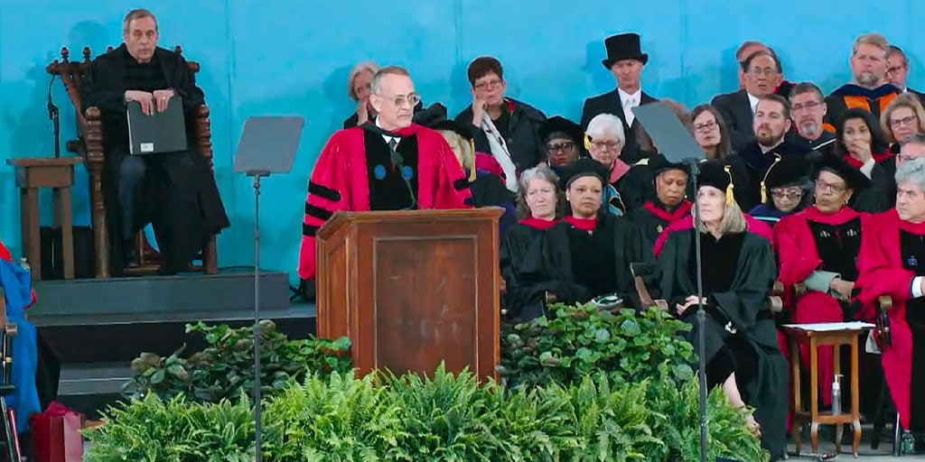 Harvard University Presents Honorary Doctorate Degree to Tom Hanks